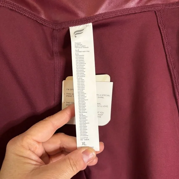 Fabletics Motion365+ Contour High-Waisted Legging in Merlot - Picture 6 of 16